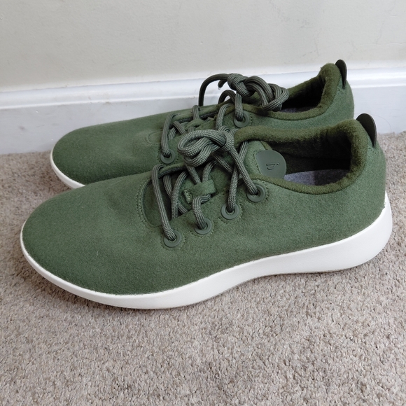 Allbirds Men's Size 11M Green Wool Sneakers - Picture 1 of 10